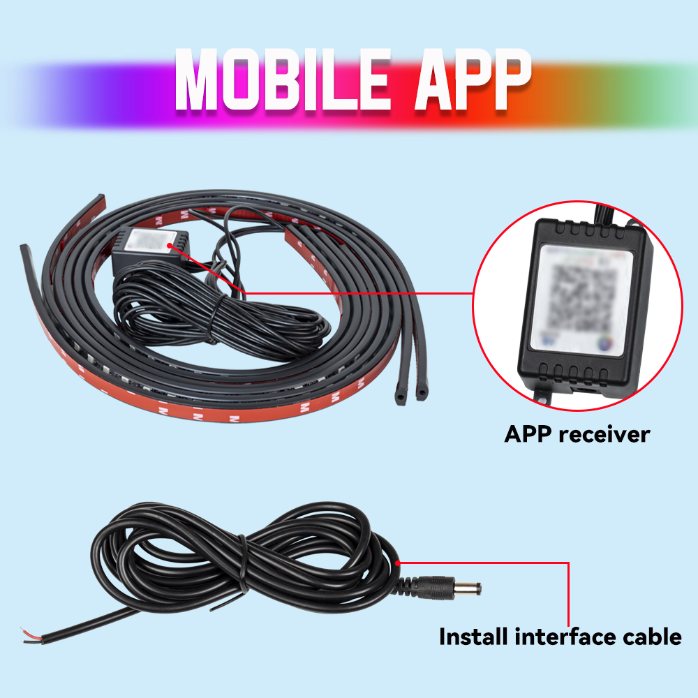 Car Underglow Flexible LED Str - Rgb Underglow Strip recension och pris