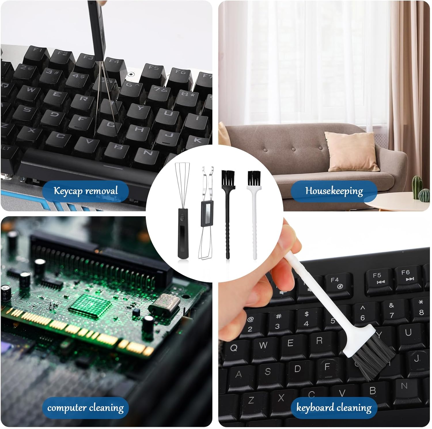 1 Set Keycap Remover Tool Set, - Keycap Puller Ring recension och pris