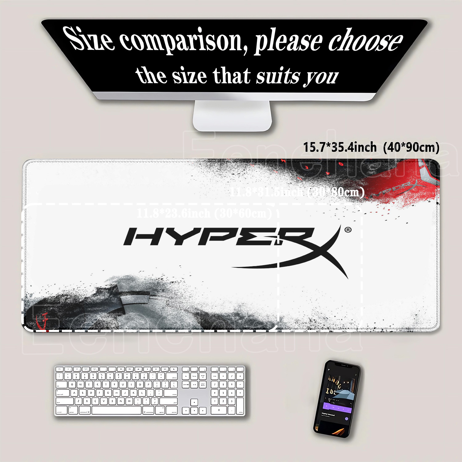 H-HyperX Mouse Pad Laptop Cool - Gaming Keyboard Hyperx recension och pris