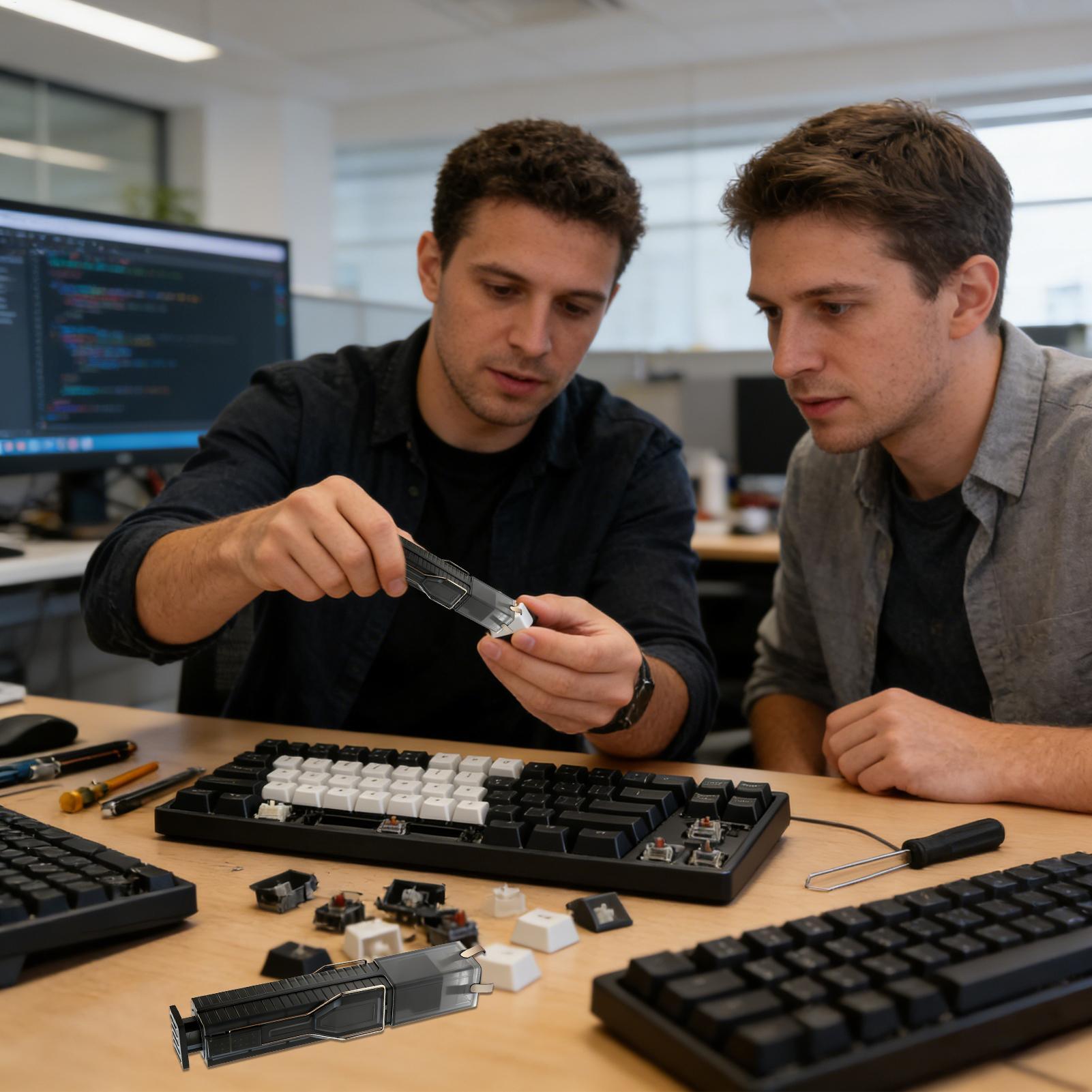 2 In 1 Keyboard Keycaps Switch - Keycap Puller Ring recension och pris