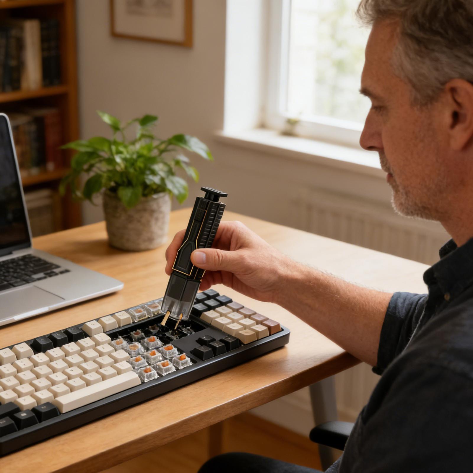 2 In 1 Keyboard Keycaps Switch - Keycap Puller Ring recension och pris