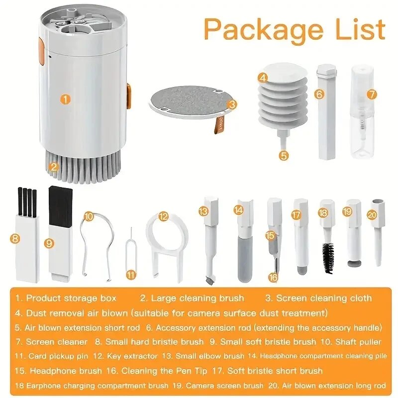 20-in-1 Cleaner Kit Computer K - Keycap Puller Ring recension och pris
