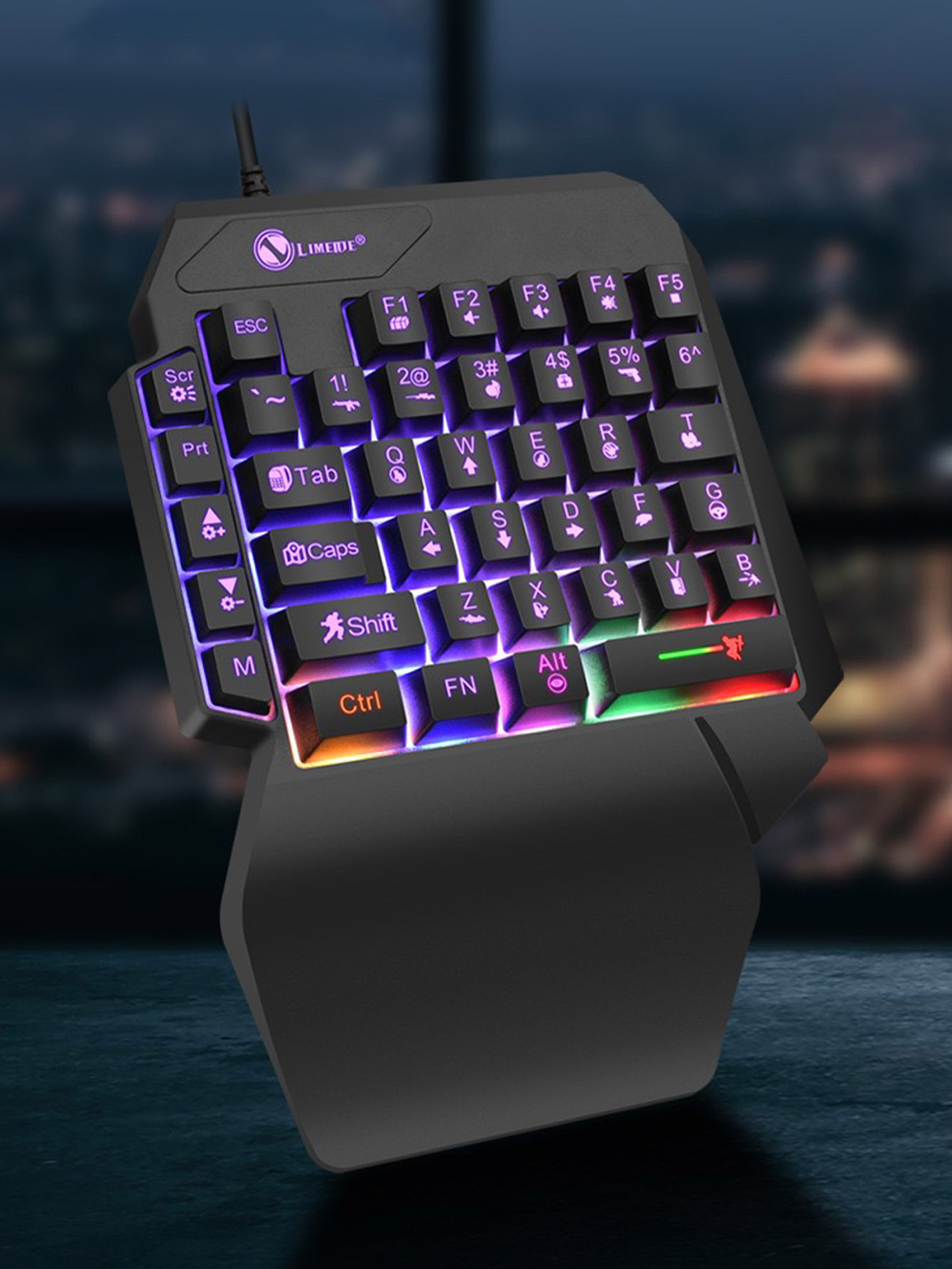 Mechanical One-Handed Light Ga - Gaming Keyboard Half recension och pris