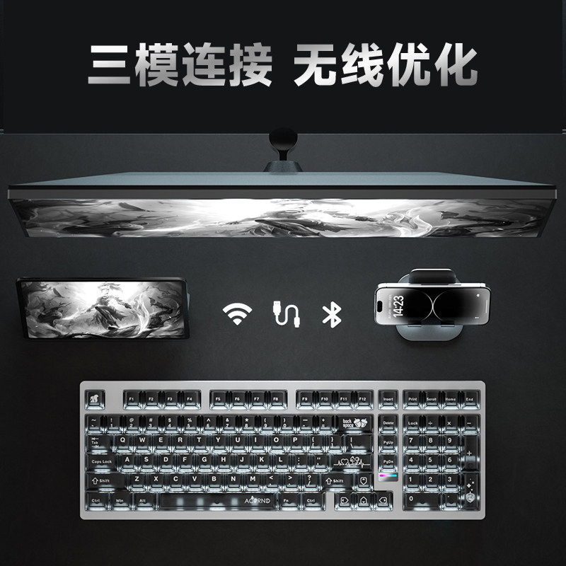 Weika Max102 Aluminum Case Wir - Gaming Keyboard Ergo recension och pris