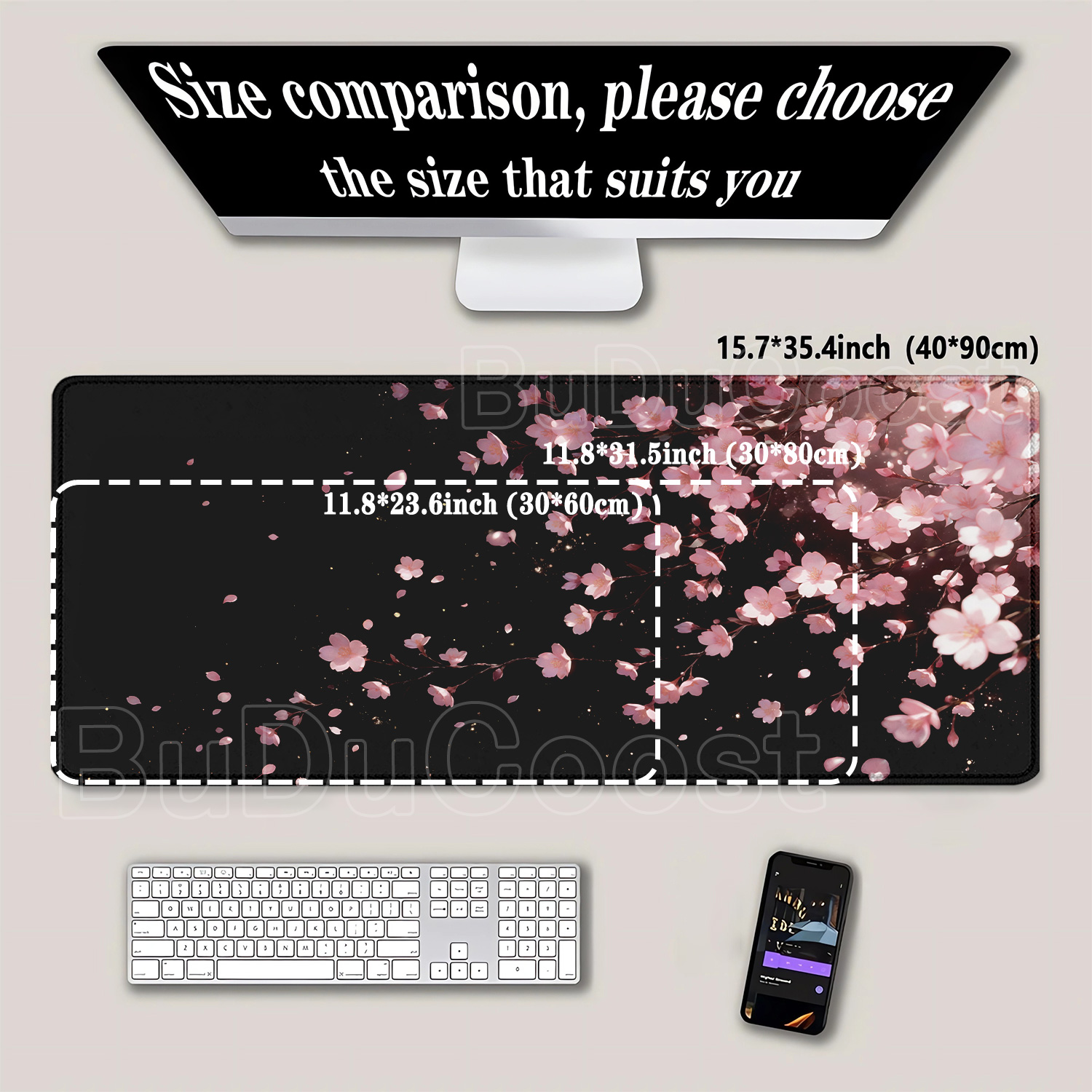 Japanese Cherry Blossom Sakura - Gaming Keyboard Typewriter recension och pris