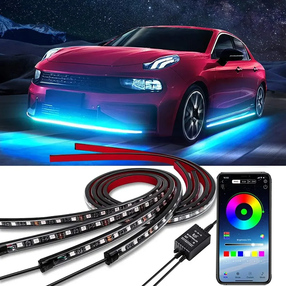 Neon LED RGB Car Underglow Bot - Rgb Underglow Strip recension och pris