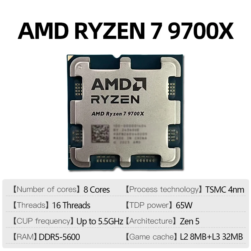 AMD Ryzen 7 9700X AMD R7 9700X - Amd Cpu Ryzen 7 recension och pris