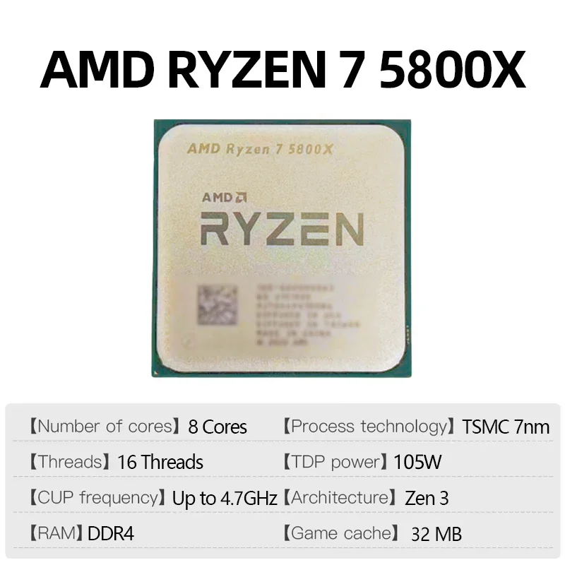 AMD Ryzen 7 5800X AMD R7 5800X - Amd Cpu Ryzen 7 recension och pris