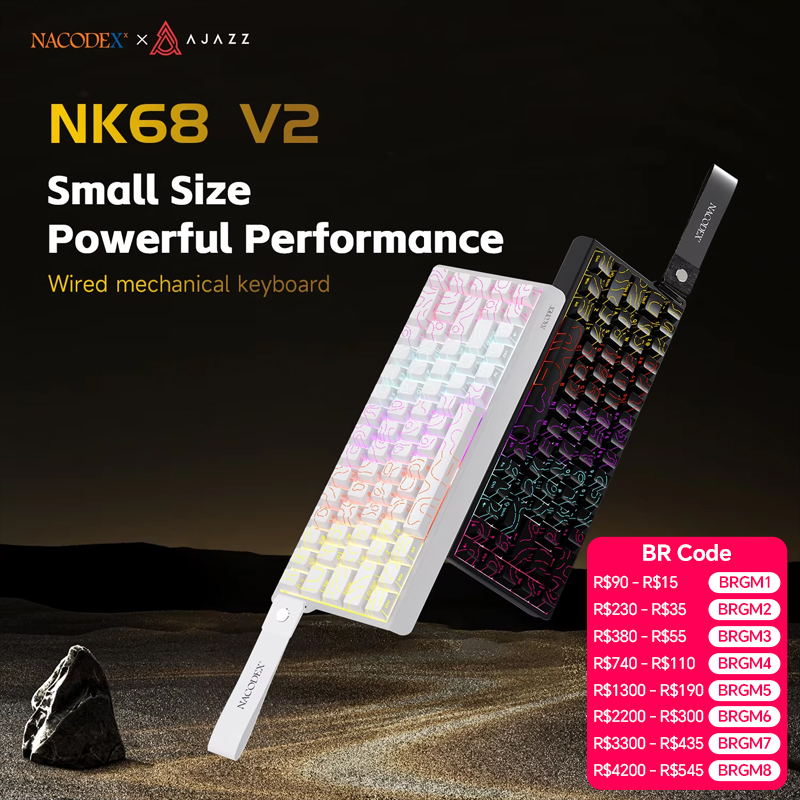 AJAZZ NK68V2 Single-Mode Wired - Gaming Keyboard Blue Switches recension och pris