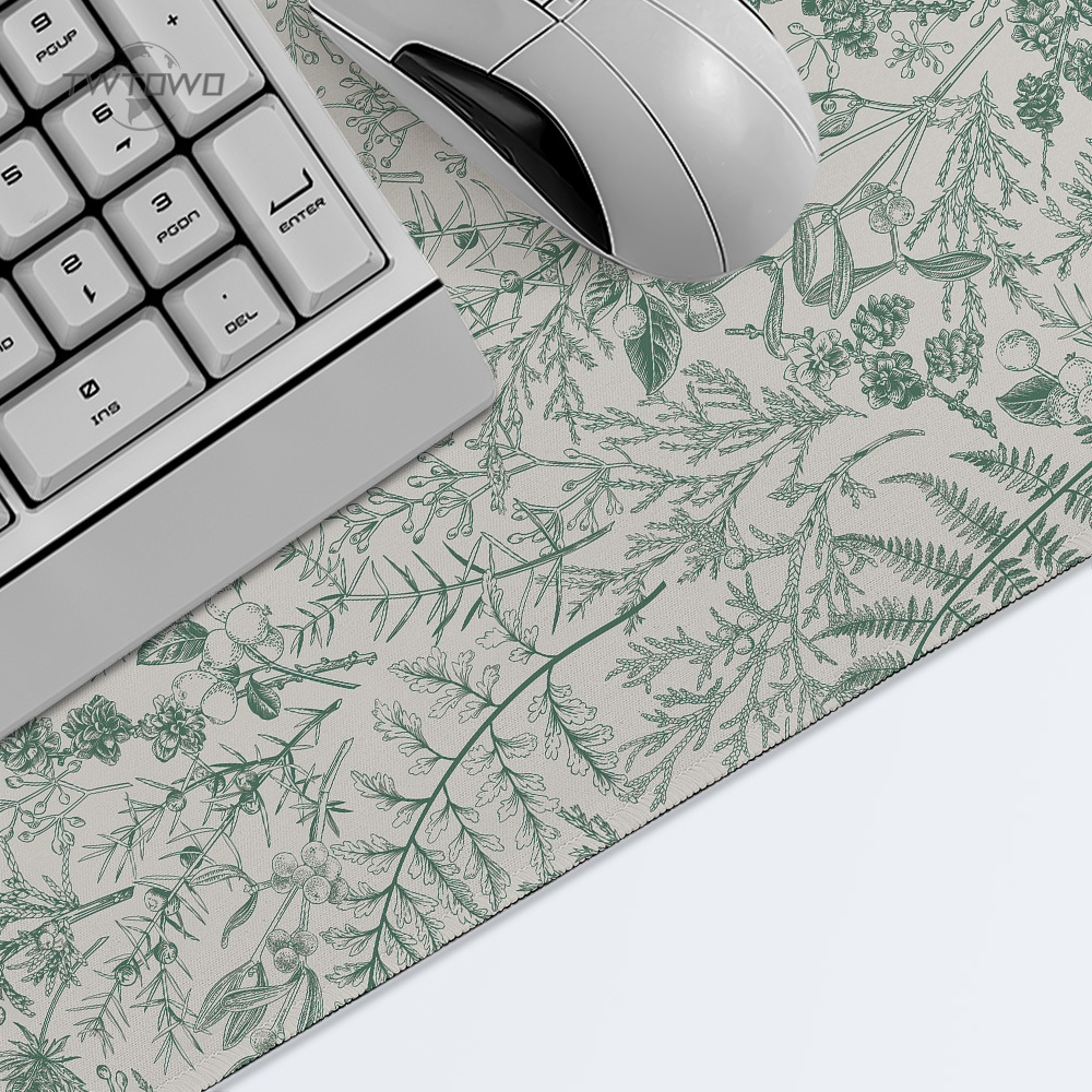 Mouse Pad Gaming Green Flower  - Gaming Keyboard Non Mechanical recension och pris