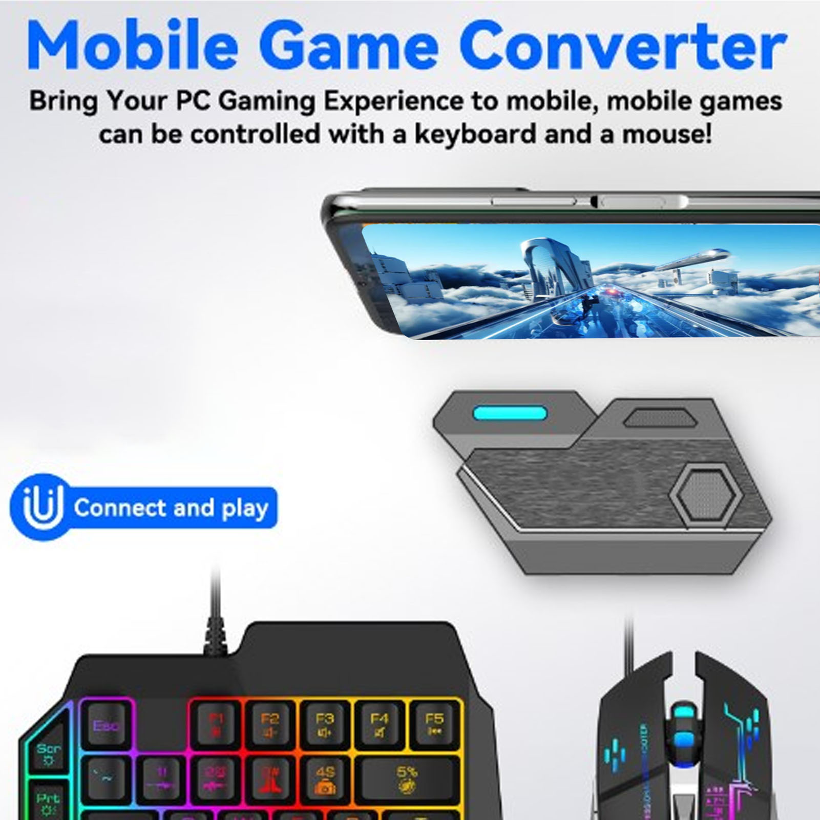 Mobile Game Combo Pack Bluetoo - Gaming Keyboard Hand recension och pris