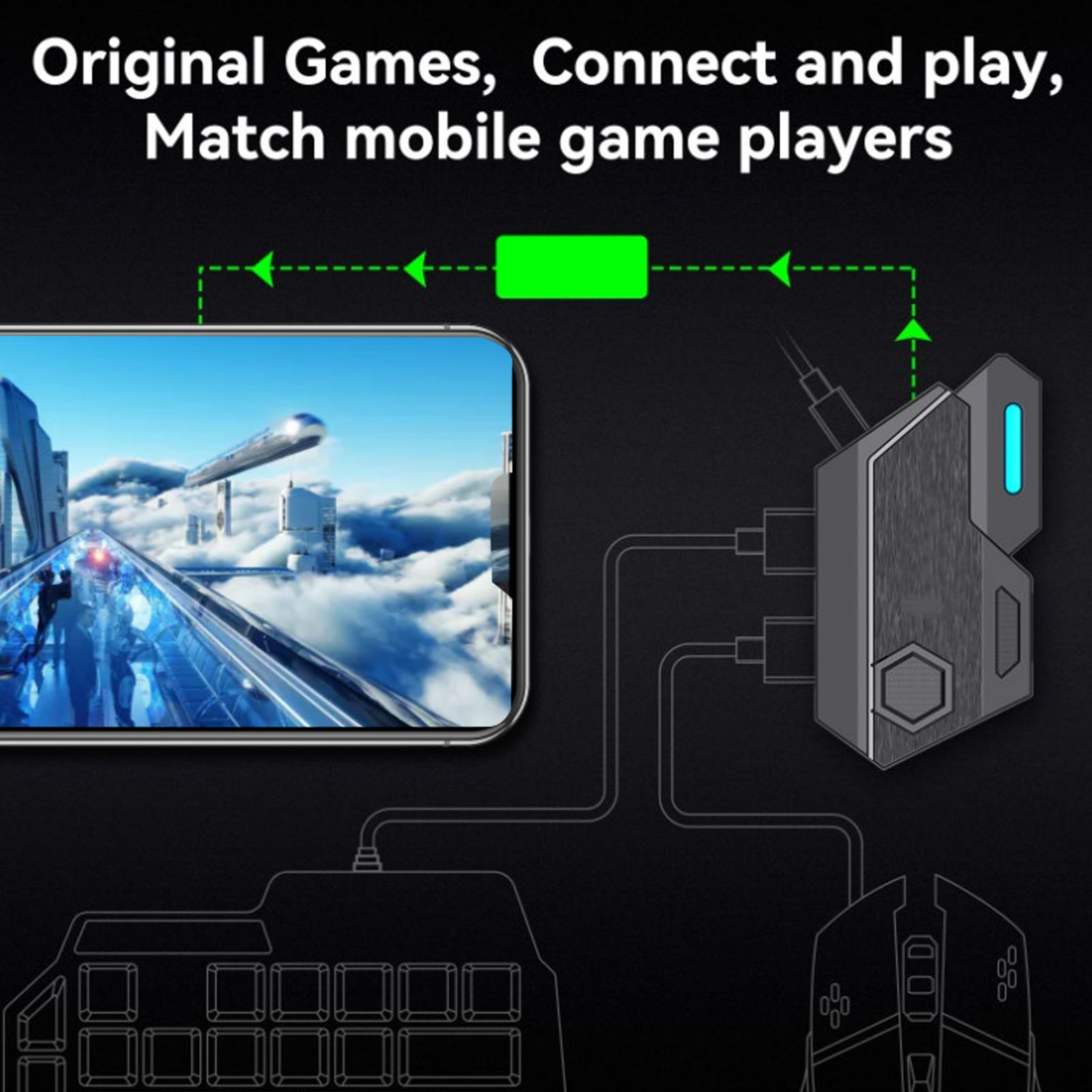 Mobile Game Combo Pack Bluetoo - Gaming Keyboard Hand recension och pris