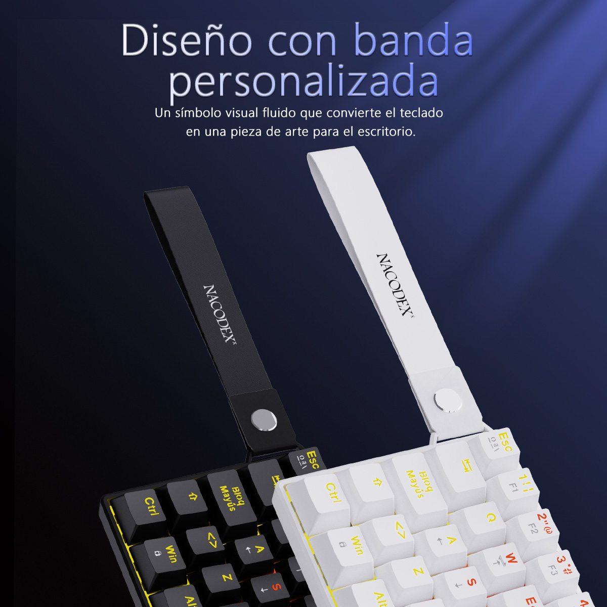 AJAZZ NK61 Spanish Layout Wire - Gaming Keyboard Blue Switches recension och pris