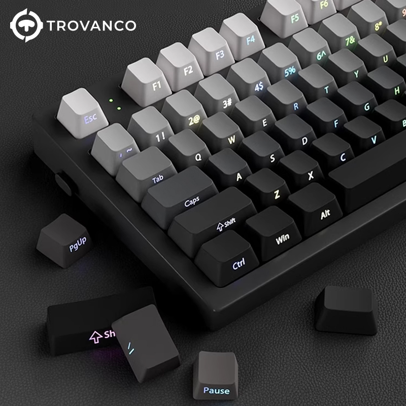 130 Keys Gradient Keycaps Side - Gaming Keyboard Typewriter recension och pris