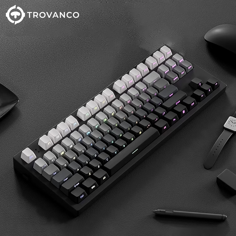 130 Keys Gradient Keycaps Side - Gaming Keyboard Typewriter recension och pris