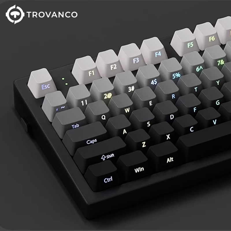 130 Keys Gradient Keycaps Side - Gaming Keyboard Typewriter recension och pris