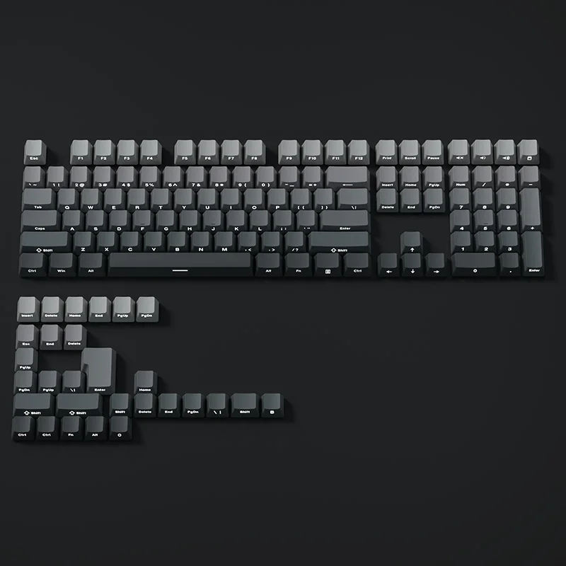 130 Keys Gradient Keycaps Side - Gaming Keyboard Typewriter recension och pris