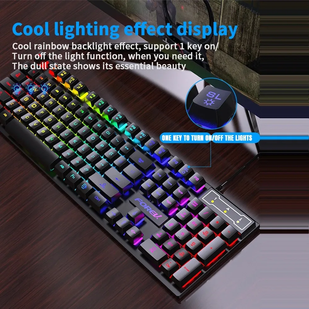 104 Key Backlit Mechanical Key - Gaming Keyboard Half recension och pris