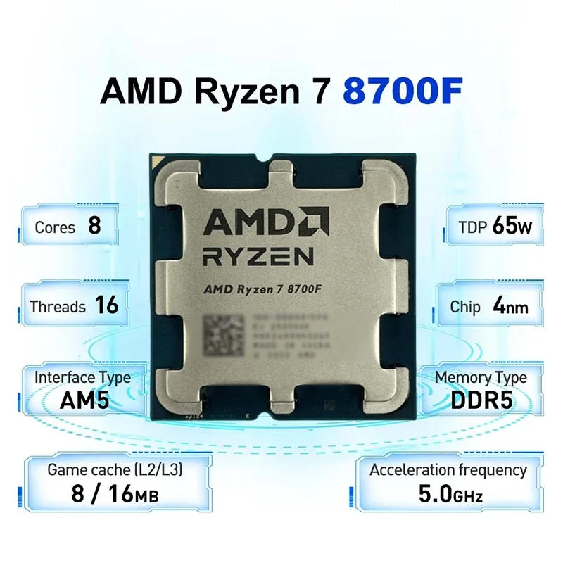 AMD Ryzen 7 8700F Desktop Proc - Amd Cpu Ryzen 7 recension och pris