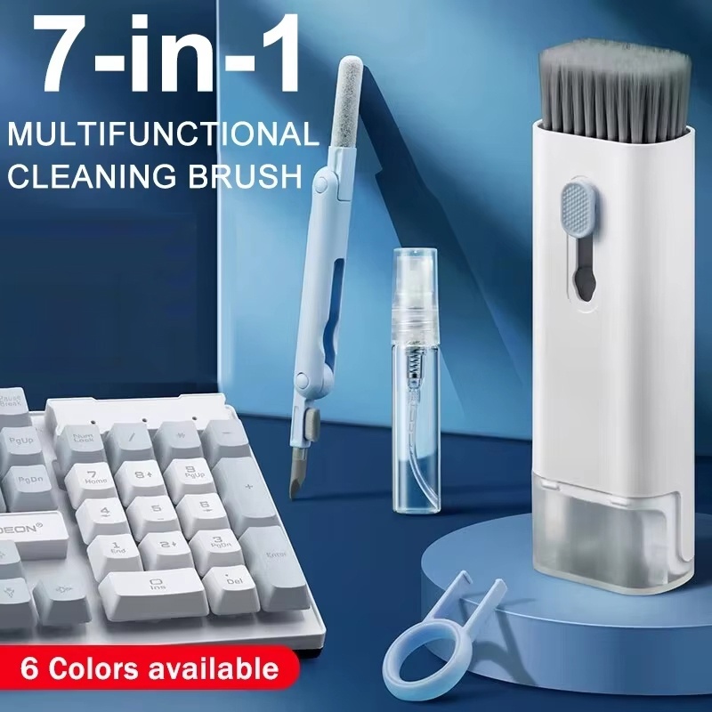 7 In 1 Keyboard Cleaner Brush  - Keycap Puller Ring recension och pris