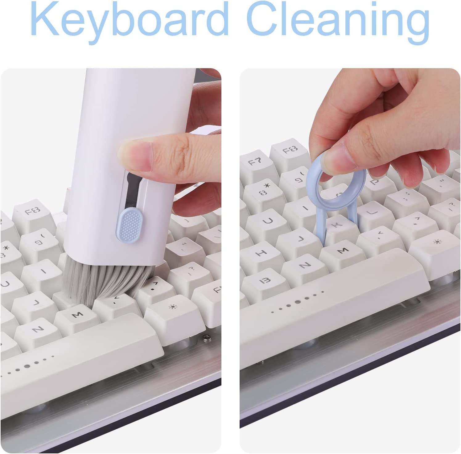 7 In 1 Keyboard Cleaner Brush  - Keycap Puller Ring recension och pris