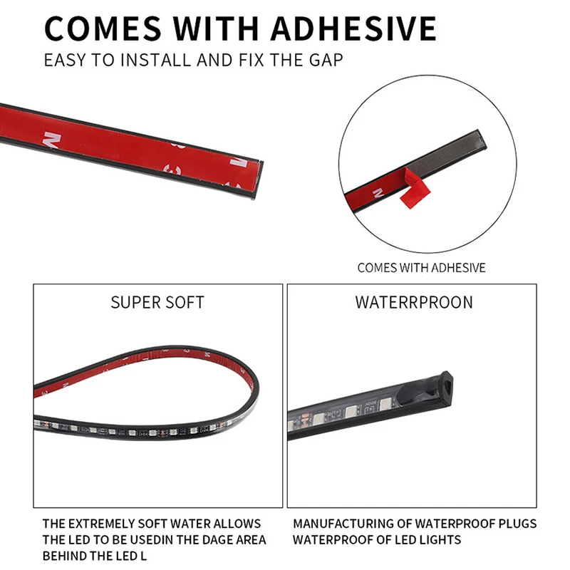 RGB Flexible LED Light bar Car - Rgb Underglow Strip recension och pris