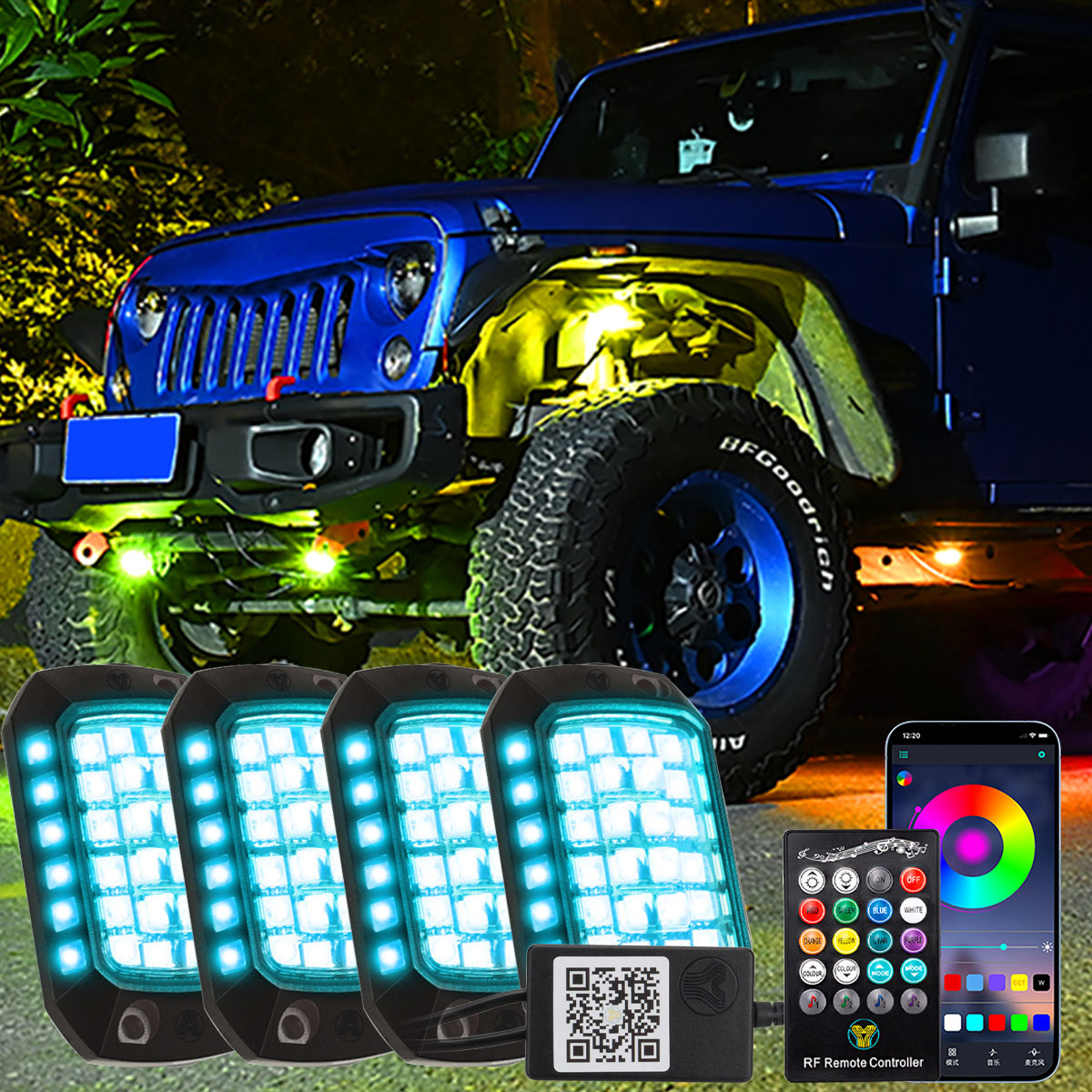 Car RGB LED Chassis Light Stri - Rgb Underglow Strip recension och pris