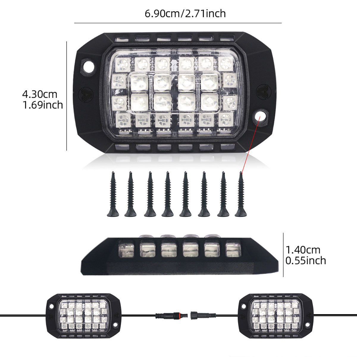 Car RGB LED Chassis Light Stri - Rgb Underglow Strip recension och pris
