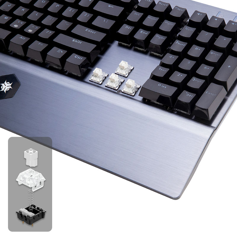 HEXGEARS GK739 Hot Swappable d - Gaming Keyboard Blue Switches recension och pris