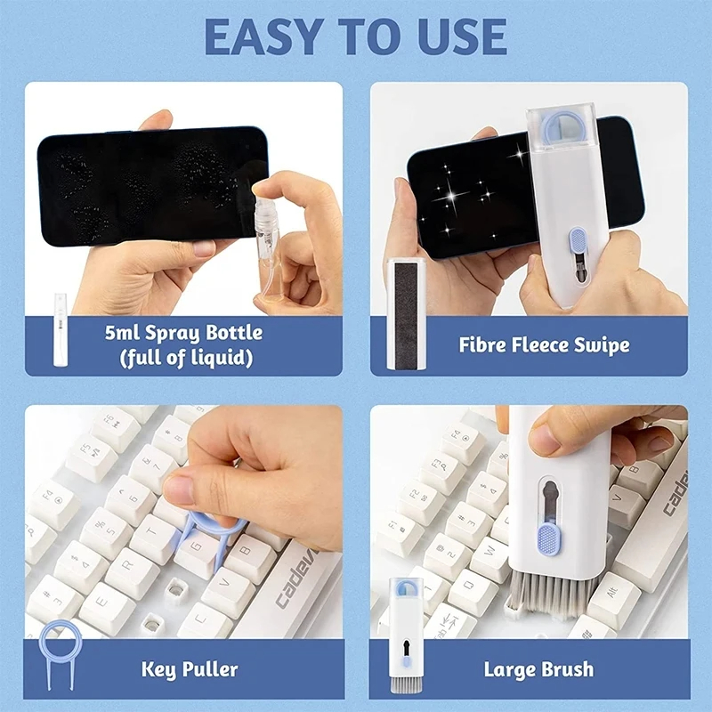7 in 1 Computer Keyboard Clean - Keycap Puller Ring recension och pris